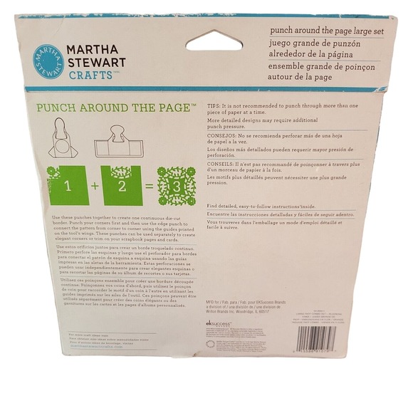 Martha Stewart Border Punches Blooming Vines Punch Around The Page Large Set of2 - Picture 5 of 8